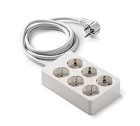 Famatel 2516 - Base 6 Extension Sockets 10a-250V Side Earth White