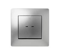 Famatel 6516505066 Luminous Push Button 10 A 250 V Aluminium 9211, Multicolour