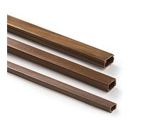 Famatel 71629A Minikanal Wood Effect I 10 x 20 mm I Wooden Tape I 2 m I Grey
