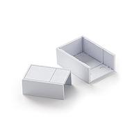 FAMATEL Mini Channel Accessories | 10 x 16 mm | Pack of 5 | White