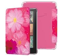 Famavala Slim Case Compatible for 7" Inch (12th Generation, 2024 Release), with Auto Wake/Sleep, Soft TPU Back Cover, no fit Pocketbook Era Color 2 Tab (Pink Flower)