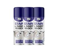 FAMBIZ White Stain & Damp Block Spray, Long-Lasting Protection, Fast Drying Formula, Easy to Apply, Interior and Exterior Use, DIY Projects, Perfect for Concrete, Plaster, Brick, 400Ml (3-pcs)