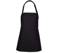 FAME Adult's 3 Pocket Bib Apron-Black-O/S
