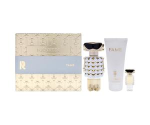 Fame by Paco Rabanne for Women - 3 Pc Gift Set 2.7 oz EDP Spray, 0.14oz EDP Splash (Mini), 3.4oz Body Lotion