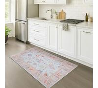 Fame Rugs Modern Oushak Rug 2'5x5, Vintage Turkish Oriental Antique Inspired Small Area Rugs, Washable Foldable Luxury Living Room Bedroom