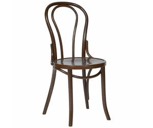 Fameg Bentwood Bistro Side Chairs - Beech Walnut Finish - H 460mm - Pack of 2