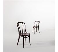 Bolero CF139 Bentwood Bistro Side Chair, Walnut (Pack of 2) | Provides stylish seating for cafes and busy dining venues; robust frame enhances guest comfort during service.