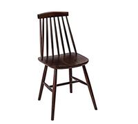 Fameg DC352 Farmhouse Angled Side chair, Walnut Effect (Pack of 2)