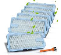 FAMELEC Hepa Filter for Miele Hepa Airclean 50 Filter Replacement Model S4, S5, S6, S8, S8000, S6999, Complete C2, C3, Compact C1, C2 Compatible with Miele Vacuum Cleaner AirClean SF-HA 50 Filter (6)