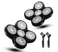 FAMELEC Upgraded Shaver Replacement Blades for Free Bi*d Replacement Blades, 5-Blade Rotary Electric Razor Head Shavers for Bald Men, Head Shaver Kit Replacement for Freedom Shaver, 2 Pack