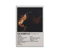 FAMEOYA Lizzy McAlpine Five Seconds FlatPop Songs Album Rapper Classic Album Canvas Print Signature Decor Bedroom Home Office Decor Teen Decor 12x18inch(30x45cm) Unframe-style-30