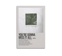 FAMEOYA Modern Baseball You're Gonna Miss It AllPop Songs Album Rapper Classic Album Canvas Print Signature Decor Bedroom Home Office Decor Teen Decor 12x18inch(30x45cm) Unframe-style-21