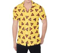 famesale Happy Funny Poop Pattern 3D Printed Aloha Shirts for Men Summer Short Sleeve Button Down Beach Shirt Tops Mens Plus Size Blouse