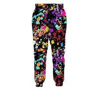famesale Men's Tie-dye 3D Printed Joggers Sweatpants Vintage Sports Workout Pants Casual Trousers with Pocket