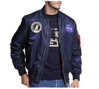 famesale Unisex NASA Personality Printing Casual Short-Sleeved Long-Sleeved Hoodie Sweatshirt Pants Jacket Jacket Down Jacket Blue