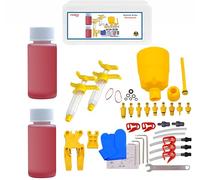 FAMEX RIDE® Bicycle Hydraulic Disc Brake Oil Bleed Kit For most Brakes ZOOM, SHIMANO, SRAM, AVID, TEKTRO, MAGURA, HAYES, Bike Brake Repair Tool Mineral oil included X2 60ml Mineral Oil