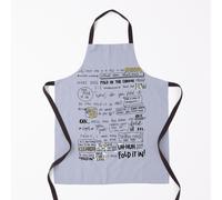 Famgem Fold in the Cheese Grill Apron for Kitchen & BBQ Chef - Adjustable Waterproof, 2 Front Pockets, 21x29 in