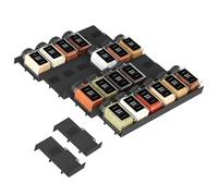 Famhap Spice Drawer Organiser, 24PCS Interlocking Expandable Seasoning Rack Tray Insert for Kitchen Drawers, Spice Rack Drawer for Spice Jars