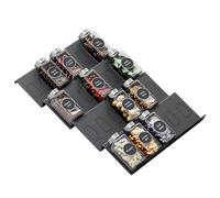 Famhap Spice Drawer Organizer, 4 Tier Expandable Seasoning Rack Tray Insert for Kitchen Drawers/Countertop