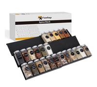 Famhap Spice Drawer Organizer, 6 Tier Expandable from 29.5cm to 59cm Seasoning Rack Tray Insert for Kitchen Drawers, Spice Rack Drawer for Spice Jars(Jars not included)