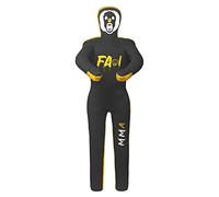 Fami Sports Grappling Dummy for MMA, Boxing, Jiu Jitsu, Judo, Karate, Kickboxing, Kung Fu - Unfilled (Black Yellow, 70"(Inches), 177(CM))