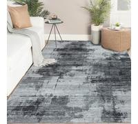 Famibay Rugs Living Room Large 200x290cm Machine Washable Rug Dark Grey Abract Modern Bedroom Rug Short Pile Area Rugs Anti Slip 5mm Thin Carpet for Living Room Bedroom Dining Room