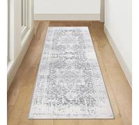 Famibay Runner Rugs for Hallway Non Slip 65x180cm Long Hall Carpet Runners Washable Kitchen Carpet Floor Mats Boho Soft Fluffy Area Rugs for Hallways Entryways Kitchen Laundry Room