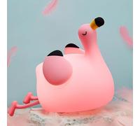 FAMIDUO Flamingo Night Light Children, Pink Flamingo Night Light Newborn Silicone, Dimmable/Touch Control/USB Rechargeable, Lamp Decorations Children's Room, Gift for Girl