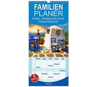 Familienplaner 2024 - Kreta - Malerische Insel Griechenlands mit 5 Spalten (Wandkalender, 21 cm x 45 cm) CALVENDO