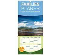 Familienplaner 2027 - Quer durch Schottland mit 5 Spalten (Wandkalender, 21 x 45 cm) CALVENDO: Reisen Sie einmal quer durch Schottland und entdecken Sie die Schönheit des Landes