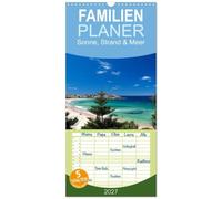 Familienplaner 2027 - Sonne, Strand & Meer mit 5 Spalten (Wandkalender, 21 x 45 cm) CALVENDO: Urlaubsfeeling pur!