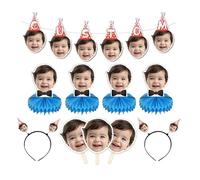 FAMILOVE Custom Banner with face, Birthday Decorations, Party Decorations, Personalized Party Banner for Kids Men Women
