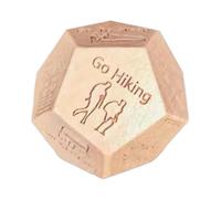 Family Activity Decision Dice - 12-Sided Wooden Dice for Fun Date Ideas and Group Games | Portable Interaction Toy for Couples Friends Teamwork Outdoor Indoor Party Entertainment