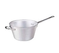 Family Agnelli Pot with Side Handle Diameter 24 cm Pure Aluminum 99%