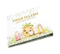 Family Allocated Baby Growth Record Book Green Plan for Gestation Birth and Infant Landmark Memory Conservation Infant Year Album