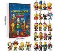 (Family) Basketball Simpsons The Rugby 24 Days Xmas Countdown Calendar Box Blind Pendant