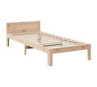 Family Bed Frame No Mattress Bedrom Bed Base Bedstead Solid Wood Pine vidaXL