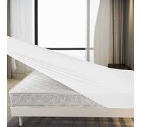 Family Bedding Deep Fitted Sheet, Stretch Jersey Cotton, White, King