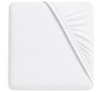 Family Bedding Jersey Cotton Crib Fitted Sheet, White, 90x40cm