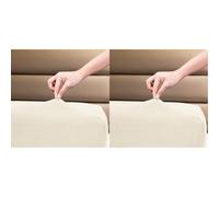 Family Bedding Single Bed - Single Bed Sheets Fitted Deep Pocket - Soft Jersey 100% Cotton 4 Way Stretch Cream Bedding - Shrinkage and Fade Resistant. (Single (100x200cm), Cream). (Pack of 2)