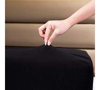 Family Bedding Single Fitted Sheet - Single Bed Sheets Deep Pocket - Soft Jersey 100% Cotton 4 Way Stretch Black Bedding - Shrinkage and Fade Resistant. (Single (100x200cm), Black).