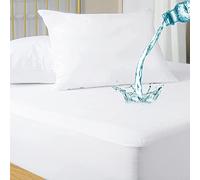 Family Bedding Waterproof King Mattress Protector - 100% Cotton Terry Surface, Extra Deep Fitted Bed Cover, Machine Washable 160×200 cm.