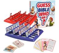 Family Bible Who Game with Holy Bible Characters and Verse Cards Educational Religious Toy for Teens and Kids