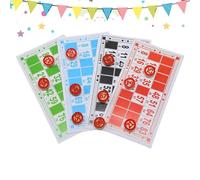 Family Bingo - Classic Interactive Toy for Group Entertainment, Enhancing Social Skills with Wooden Components, Game Set for Night Parties Enhanced Visibility All Ages 48 Cards