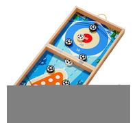 Family Board Games,Desktop Battle Toys - Interactive Wood 7-in-1 Ice Hockey Toy for Kids Kindergarten Preschool Caregivers Family Game Nights Travel Home