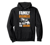 Family Business 10 Feet Off The Ground Crop Duster Farmer Pullover Hoodie