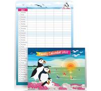 Family Calendar 2027, 5 Columns, Family Planner, Wall Calendar, UK Holidays | Organiser for up to five people; month to view, January to December; FSC paper, carbon-neutral, printed in the UK