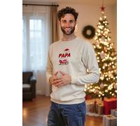 Family Capsule Collection "Meilleur Homme de Noël" Sweatshirt for Men vanilla