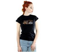 Family Car Distressed Cotton T-Shirt The Flintstones Black L