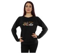 Family Car Distressed Sweatshirt The Flintstones Black S
